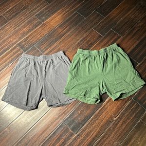 Drawstring waist cotton shorts Los Angeles Apparel casual summer basic coastal